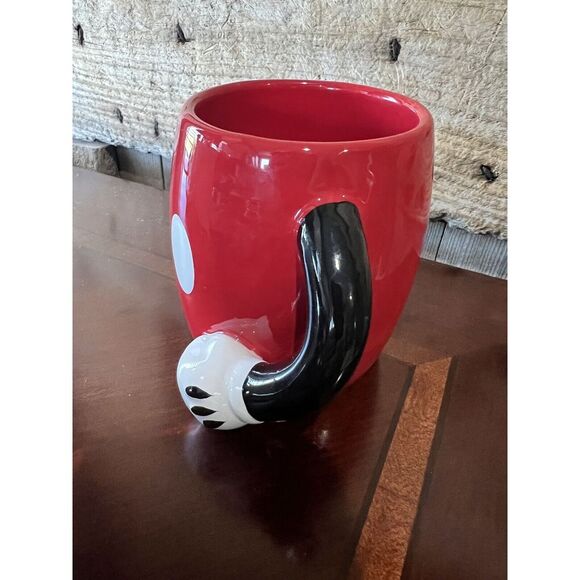 DISNEY GALERIE MICKEY MOUSE CERAMIC COFFEE CUP MUG RED PANTS WITH MICKEY ARMS‎ - Picture 2 of 10